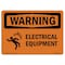 Signmission Safety Sign, OSHA WARNING, 5" Height, 7" Width, Electrical Equipment, Landscape OS-WS-D-57-L-12091 - alternate 1